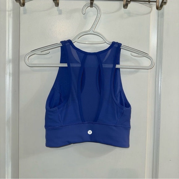 Lululemon Everlux High-Neck Train Bra Wild Indigo - Picture 3 of 15